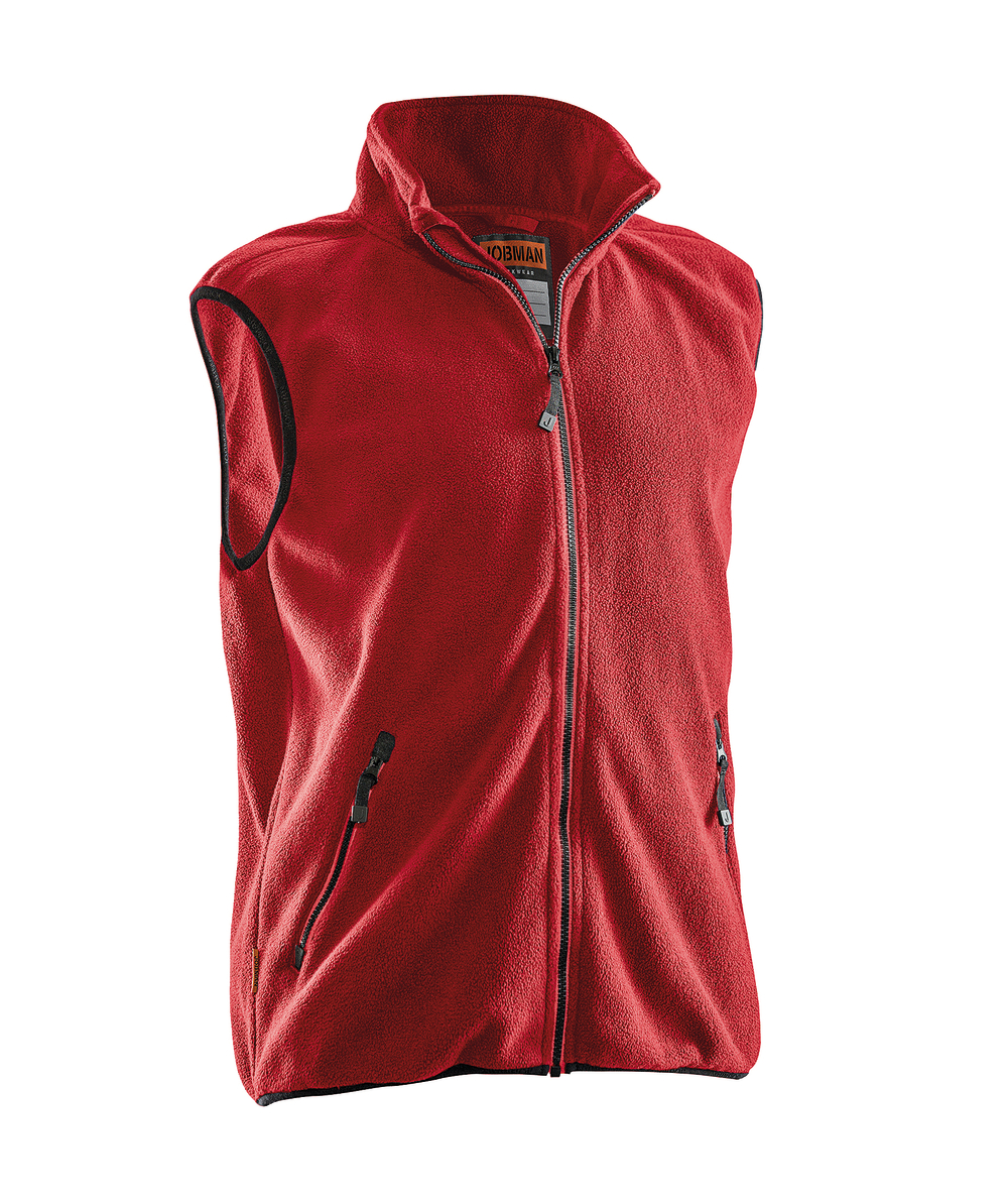 gilet polaire rouge