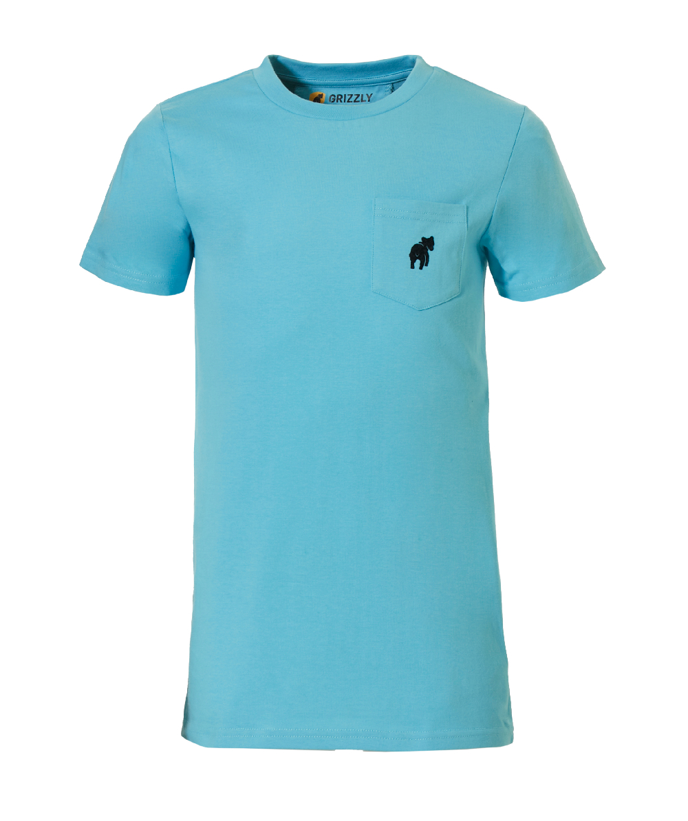 T-shirt manches courtes anti-tiques Grizzly Enfant Laval turquoise, XX77192